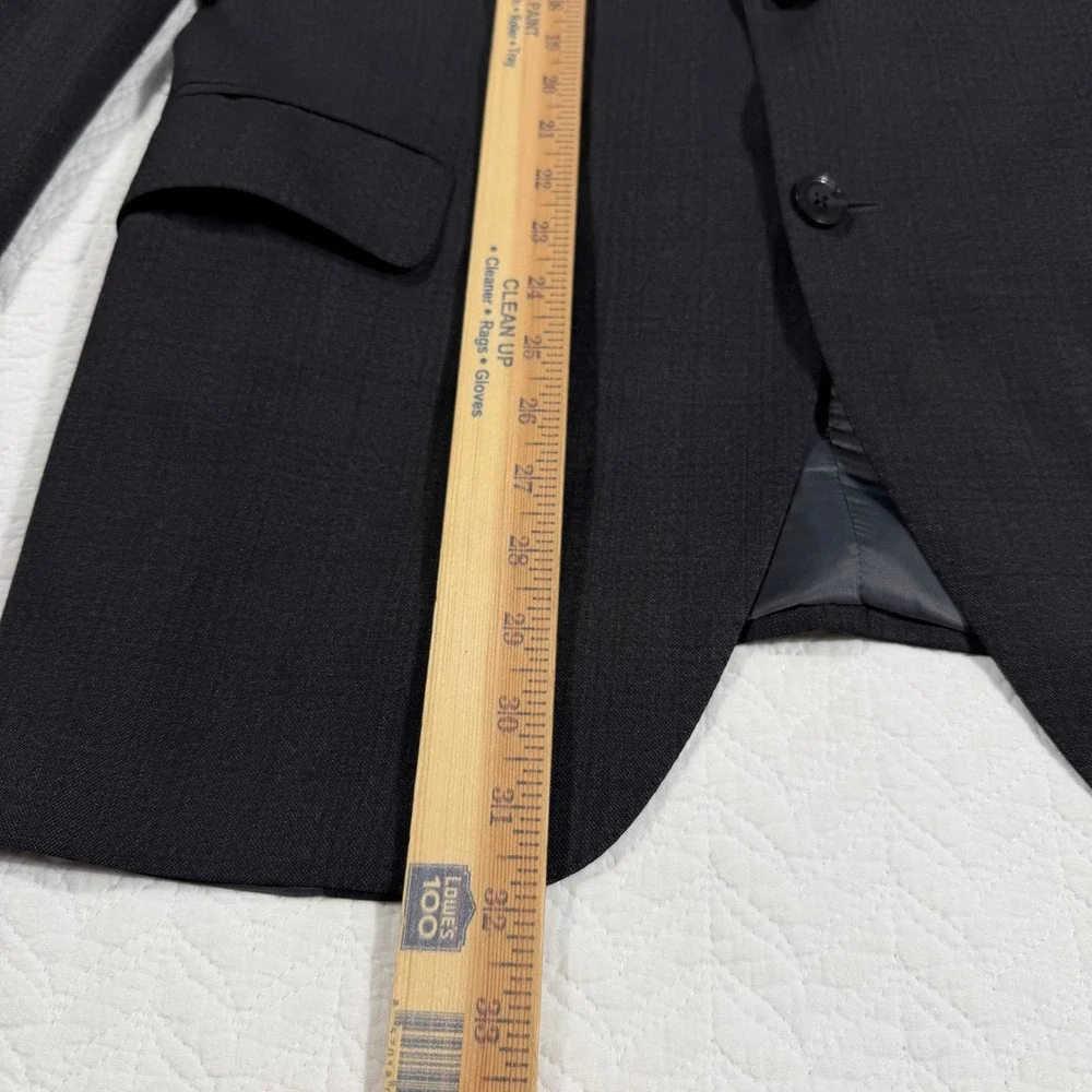 VTG‎ Peter Millar Blazer Men 44R (Fit 40R) Charcoal Grey Quiet Luxury Wool Union
